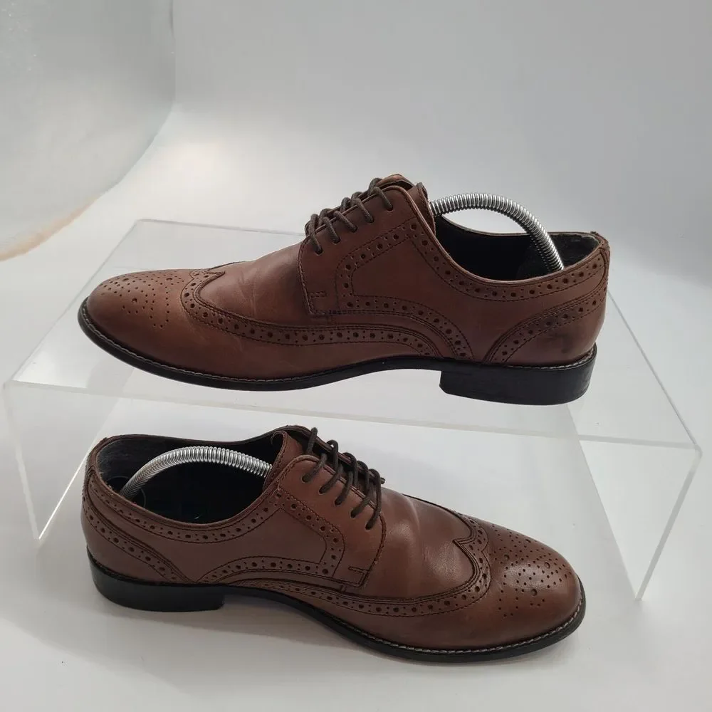 Mens Nunn Bush Shoes - Nelson Cognac Oxford Leather - 84525-200 - Size 11M